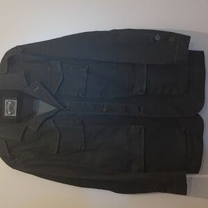 Man Jeremiah Dark Navy Gray  Jacket Size L